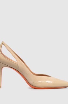 Бежевые комбинированные туфли