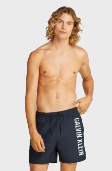 Мужские темно-синие плавательные шорты Синий M Calvin Klein KM0KM01092