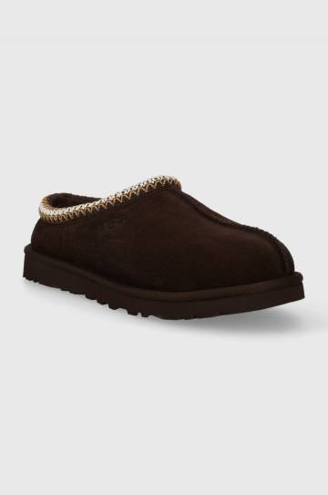 Замшевые тапочки UGG Tasman цвет коричневый 5950 Замшевые тапочки UGG Tasman цвет коричневый 5950
