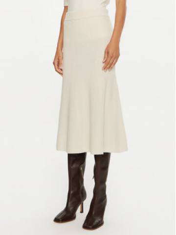 Calvin Klein Спідниця-міді K20K207688 Écru Regular Fit Calvin Klein Спідниця-міді K20K207688 Écru Regular Fit