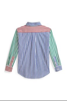 Детская хлопковая рубашка Polo Ralph Lauren