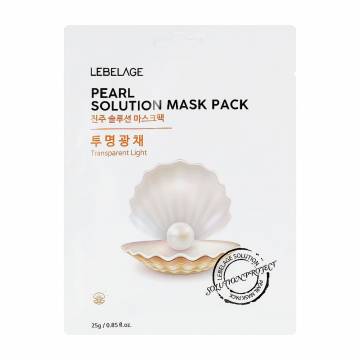 Тканевая маска для лица Lebelage Pearl Solution Mask Pack, 25 г Тканевая маска для лица Lebelage Pearl Solution Mask Pack, 25 г