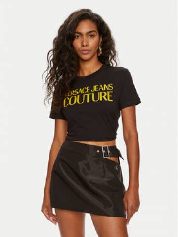 Versace Jeans Couture Футболка 76HAHG03 Чорний Regular Fit Versace Jeans Couture Футболка 76HAHG03 Чорний Regular Fit