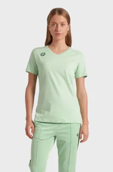 Женская салатовая футболка TEAM T-SHIRT PANEL Салатовый XS Arena 004892-600
