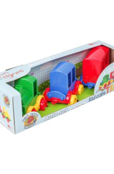 Детская игрушка Tigres Kid Сars Паравозик, от 1 года, 3 элемента (39260)