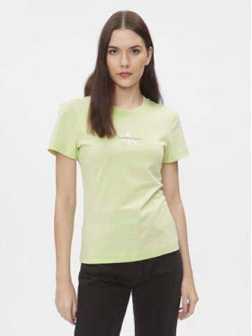 Calvin Klein Jeans Футболка Monologo J20J222564 Зелений Slim Fit Calvin Klein Jeans Футболка Monologo J20J222564 Зелений Slim Fit