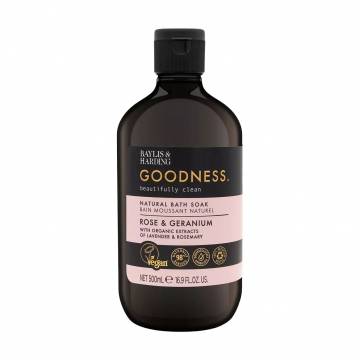 Пена для ванны Baylis & Harding Goodness Natural Bath Soak, Rose & Geranium, 500 мл Пена для ванны Baylis & Harding Goodness Natural Bath Soak, Rose & Geranium, 500 мл