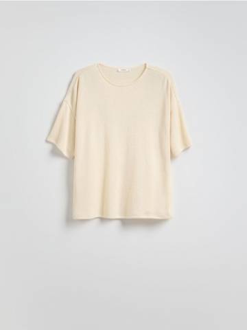 Reserved - LADIES` BLOUSE - нюдовий - 986ED-02X Reserved - LADIES` BLOUSE - нюдовий - 986ED-02X