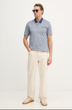 Хлопковое поло BOSS Orange PeoxfordNew