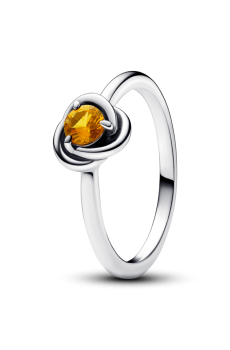 Каблучка "Медово-жовте коло вічності"