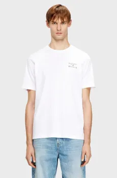 Мужская белая футболка T-ADJUST-V5 Белый S Diesel A20962 0QIAM