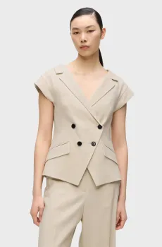 Женский бежевый жилет SHORT Бежевый 42 Karl Lagerfeld B2W14008