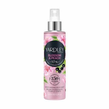 Парфюмированный спрей для тела Yardley Blossom & Peach Moisturising Fragrance Body Mist женский, 200 мл