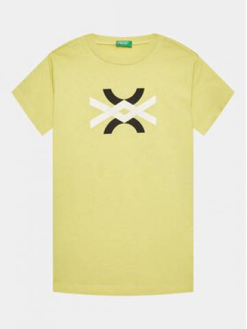 United Colors Of Benetton Футболка 3I1XC10BI Жовтий Regular Fit United Colors Of Benetton Футболка 3I1XC10BI Жовтий Regular Fit