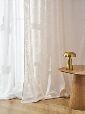 Штора на стрічці - білий