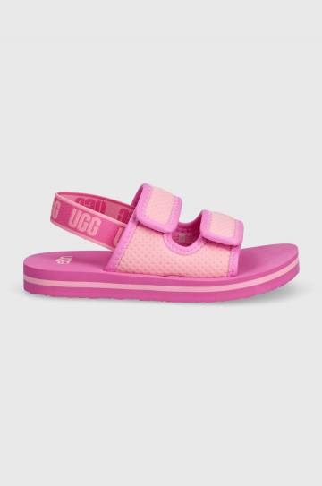 Детские сандалии UGG LENNON SLINGBACK цвет розовый Детские сандалии UGG LENNON SLINGBACK цвет розовый