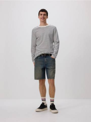 Reserved - Джинсові шорти loose fit - indigo jeans - 6836H-57J