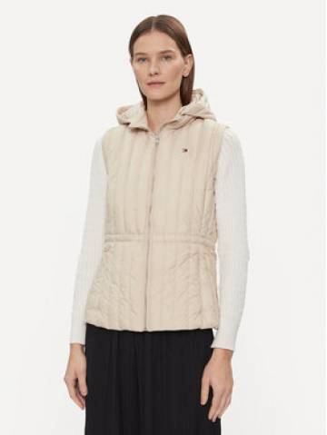 Tommy Hilfiger Безрукавка Feminine Lw Down Vest WW0WW40485 Бежевий Slim Fit Tommy Hilfiger Безрукавка Feminine Lw Down Vest WW0WW40485 Бежевий Slim Fit