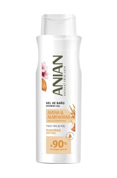 Гель для душа Anian Shower Gel Oat & Almond Milk, 750 мл
