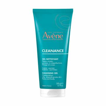 Очищающий гель для лица и тела Avene Cleanance Cleansing Gel, 200 мл Очищающий гель для лица и тела Avene Cleanance Cleansing Gel, 200 мл