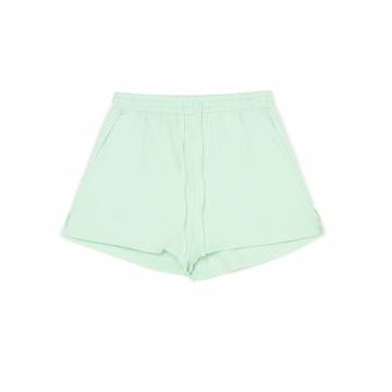 Cropp - Шорти з додаванням льону - блідо-зелений Cropp - Шорти з додаванням льону - блідо-зелений