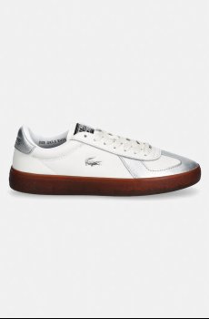 Кожаные кроссовки Lacoste Baseshot Pro Sneakers Silver & Gold Pack