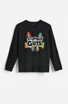 Reserved - Лонгслів Stumble Guys - чорний - 234JY-99X