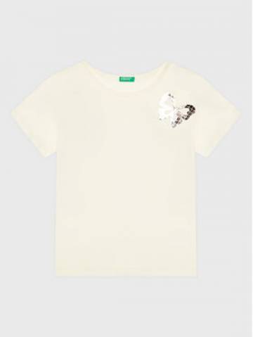 United Colors Of Benetton Футболка 3096C10AS Écru Regular Fit United Colors Of Benetton Футболка 3096C10AS Écru Regular Fit