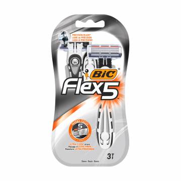 Одноразовые бритвы BIC Flex 5 мужские, 3 шт Одноразовые бритвы BIC Flex 5 мужские, 3 шт