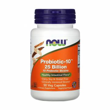 Пробиотик NOW foods Probiotic-10 25 Billion, 50 капсул Пробиотик NOW foods Probiotic-10 25 Billion, 50 капсул