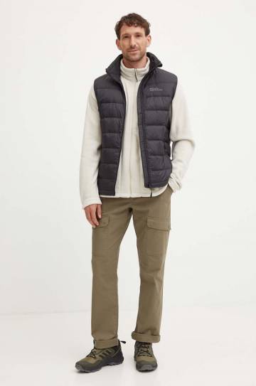 Спортивный пуховый жилет Jack Wolfskin Ather цвет чёрный переходной 1207691 Спортивный пуховый жилет Jack Wolfskin Ather цвет чёрный переходной 1207691