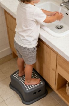 Стілець для ніг - сірий