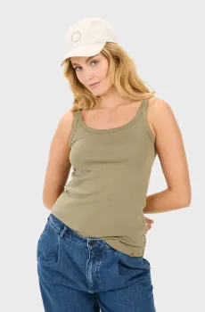 Женская оливковая майка Оливковый M Camel Active 309605-5T73-31