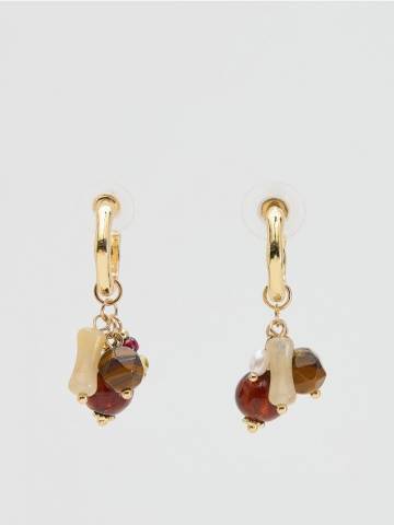 Reserved - Набір круглих сережок - різнобарвний - 336FD-MLC