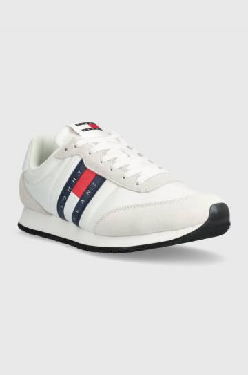 Кроссовки Tommy Jeans TJM RUNNER CASUAL ESS цвет белый EM0EM01351 Кроссовки Tommy Jeans TJM RUNNER CASUAL ESS цвет белый EM0EM01351