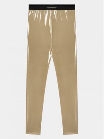 Calvin Klein Jeans Легінси Metallic IG0IG02403 Золотий Slim Fit Calvin Klein Jeans Легінси Metallic IG0IG02403 Золотий Slim Fit