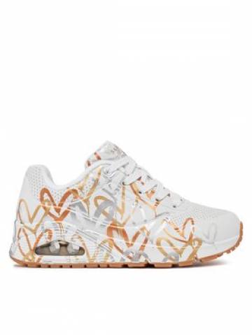 Skechers Снікерcи Uno Metallic Love 155523/WTGD Білий Skechers Снікерcи Uno Metallic Love 155523/WTGD Білий