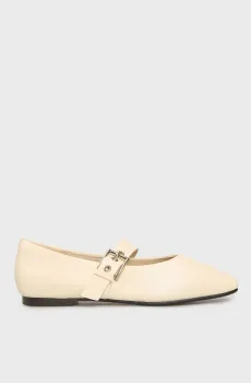Женские белые кожаные балетки Melisandre Белый 41 PRPY PRSLT2502W