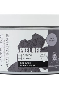 Уценка! Альгинатная маска-шейкер для лица Carelika Peel Off Algae Shaker Mask Charcoal с углем, 200 г