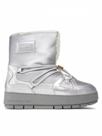 Tommy Hilfiger Снігоходи Tommy Essential Silver Snowboot FW0FW07506 Сірий Tommy Hilfiger Снігоходи Tommy Essential Silver Snowboot FW0FW07506 Сірий