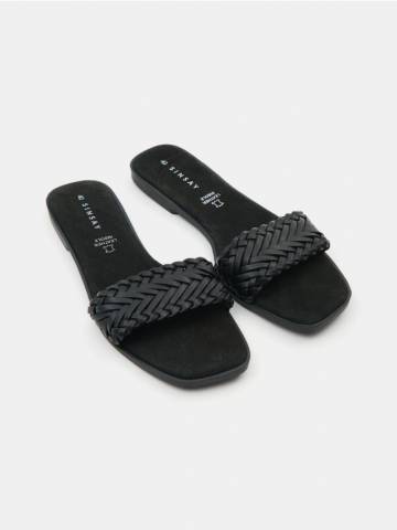 Капці з шкіряною устілкою - чорний Капці з шкіряною устілкою - чорний