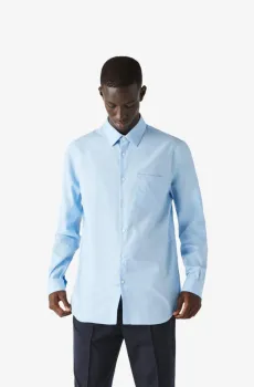 Мужская голубая рубашка Голубой 40 Lacoste CH2745HBP