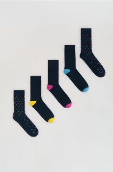 Reserved - Шкарпетки, 5 пар - темно-синій - 600HQ-59X