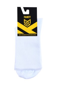 Носки унисекс MovementStandard Fancy M0301S спортивные, высокие, 00 белые, размер 42-45