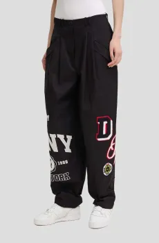 Женские черные брюки Черный 8 DKNY D2B4A101