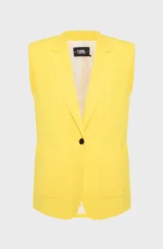 Женский желтый жилет TAILORED GILET Желтый 42 Karl Lagerfeld 241W1404
