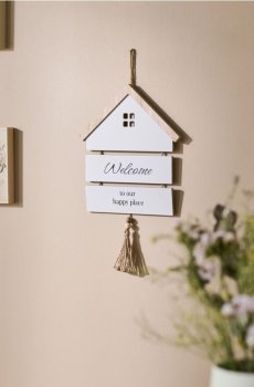 Підвісна декорація у формі будинку - різнобарвний