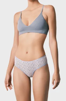 Женские белые трусики с узором Белый S womensecret 874470