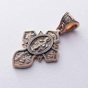 Золотой крест «Святая Троица. Господь Вседержитель. Прп. Сергий Радонежский» п02653 Золотой крест «Святая Троица. Господь Вседержитель. Прп. Сергий Радонежский» п02653