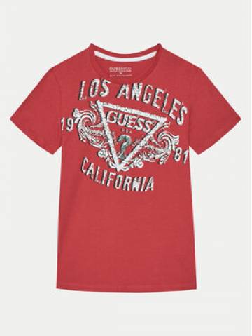 Guess Футболка L5RI00 K8HM4 Червоний Regular Fit Guess Футболка L5RI00 K8HM4 Червоний Regular Fit